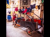 Wash Day in the Courtyard Old - Havana